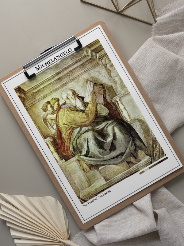 Michelangelo The Prophet Zechariah Poster