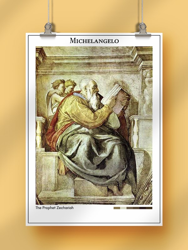 Michelangelo The Prophet Zechariah Poster