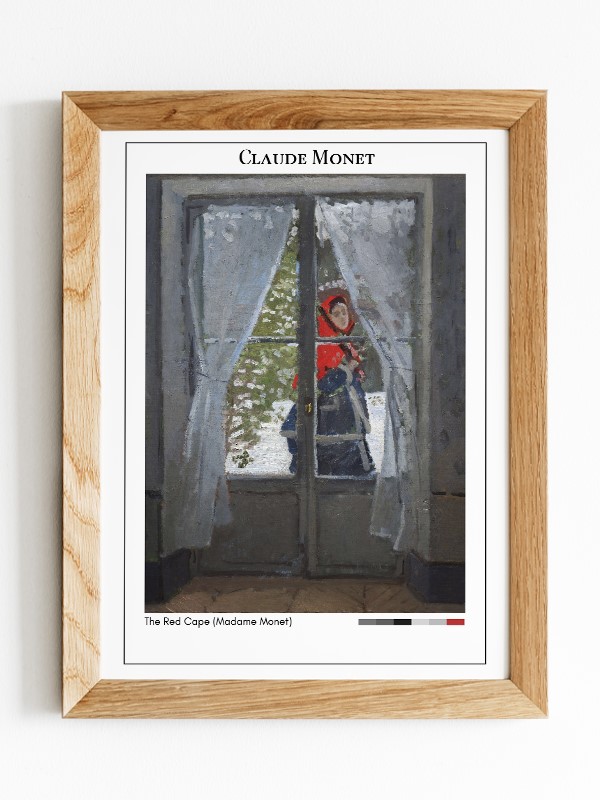 Claude Monet The Red Cape (Madame Monet) Poster