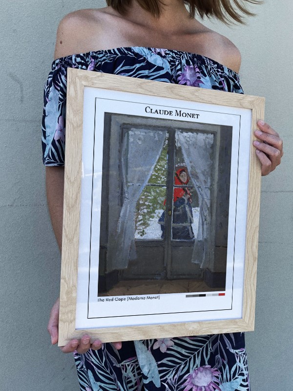 Claude Monet The Red Cape (Madame Monet) Poster