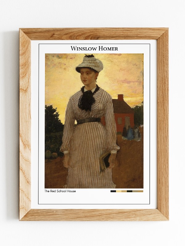 Winslow Homer The Red School House Poster