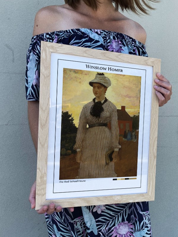Winslow Homer The Red School House Poster