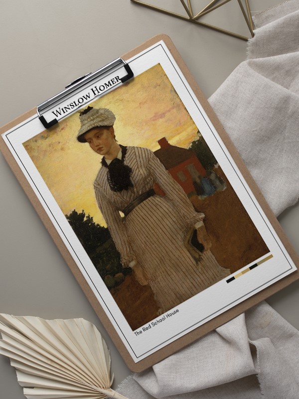 Winslow Homer The Red School House Poster