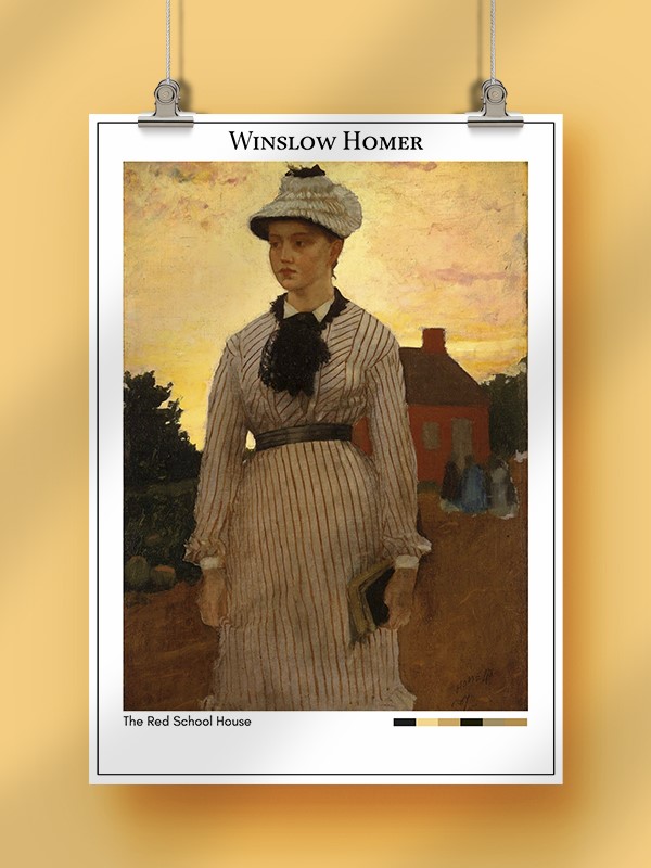 Winslow Homer The Red School House Poster
