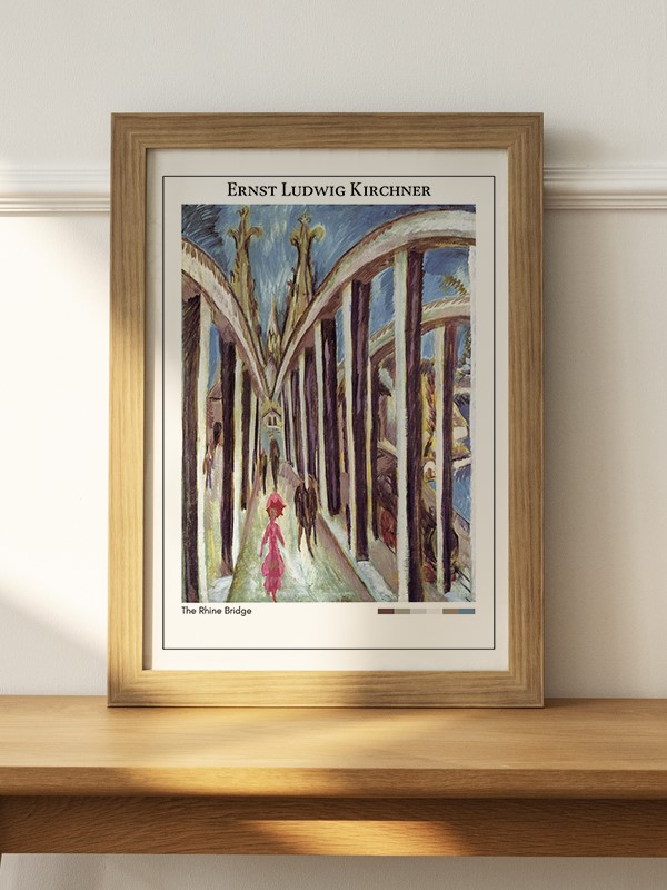 Ernst Ludwig Kirchner The Rhine Bridge Poster - En İyi Fiyatlarla