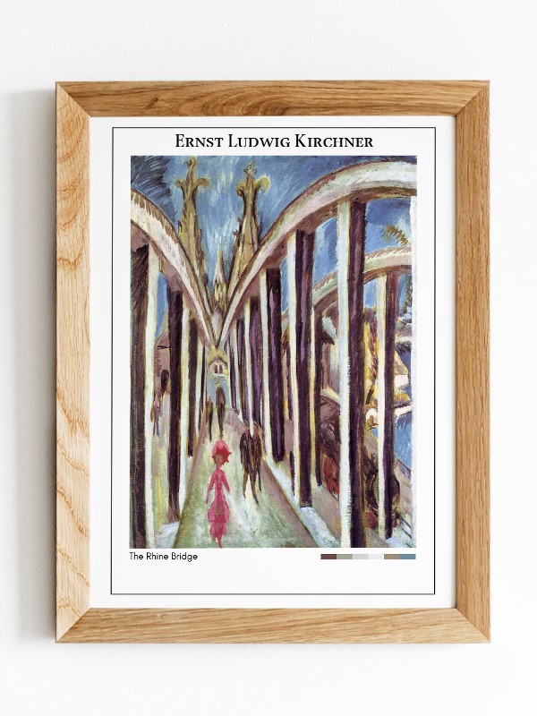 Ernst Ludwig Kirchner The Rhine Bridge Poster