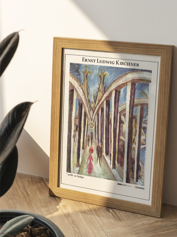 Ernst Ludwig Kirchner The Rhine Bridge Poster