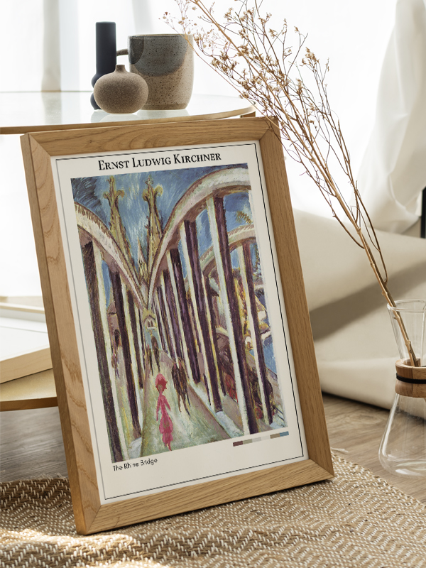 Ernst Ludwig Kirchner The Rhine Bridge Poster