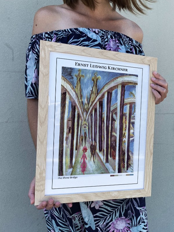 Ernst Ludwig Kirchner The Rhine Bridge Poster