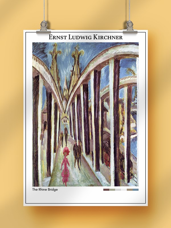 Ernst Ludwig Kirchner The Rhine Bridge Poster