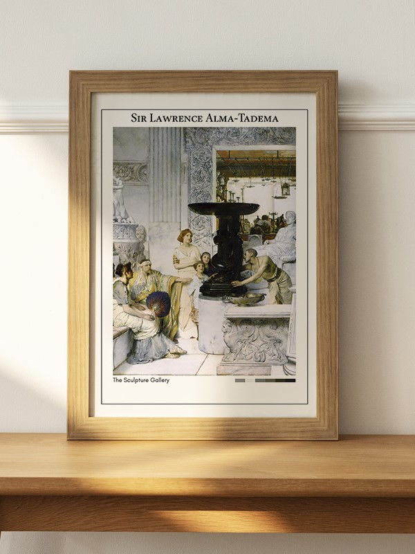 Sir Lawrence Alma-Tadema The Sculpture Gallery Poster - En İyi Fiyatlarla