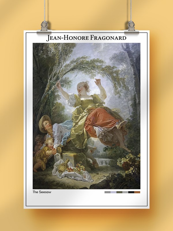 Jean-Honore Fragonard The Seesaw Poster
