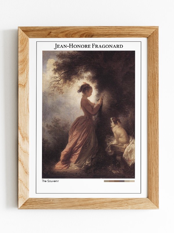 Jean-Honore Fragonard The Souvenir Poster