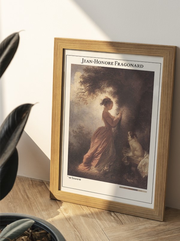 Jean-Honore Fragonard The Souvenir Poster