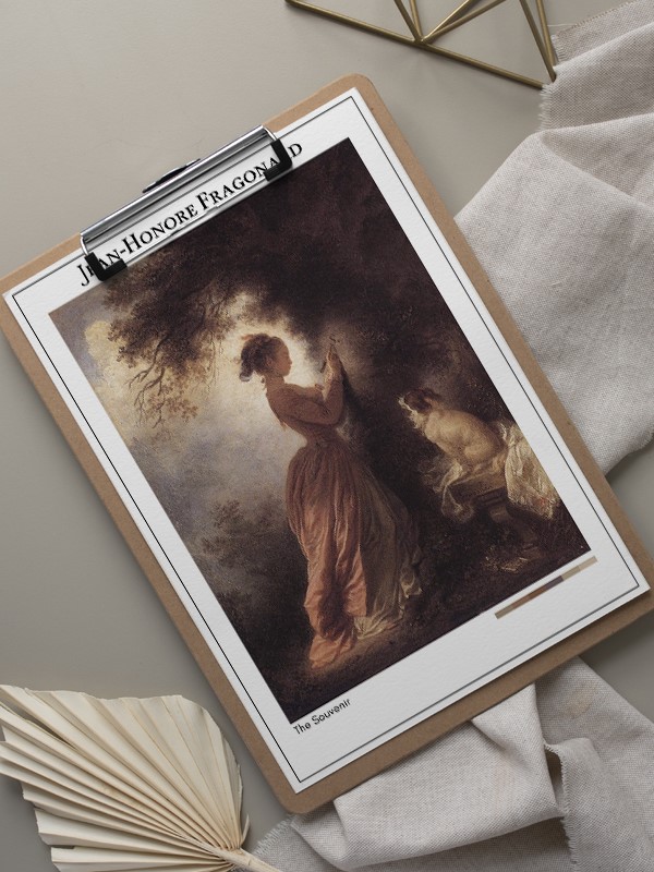Jean-Honore Fragonard The Souvenir Poster