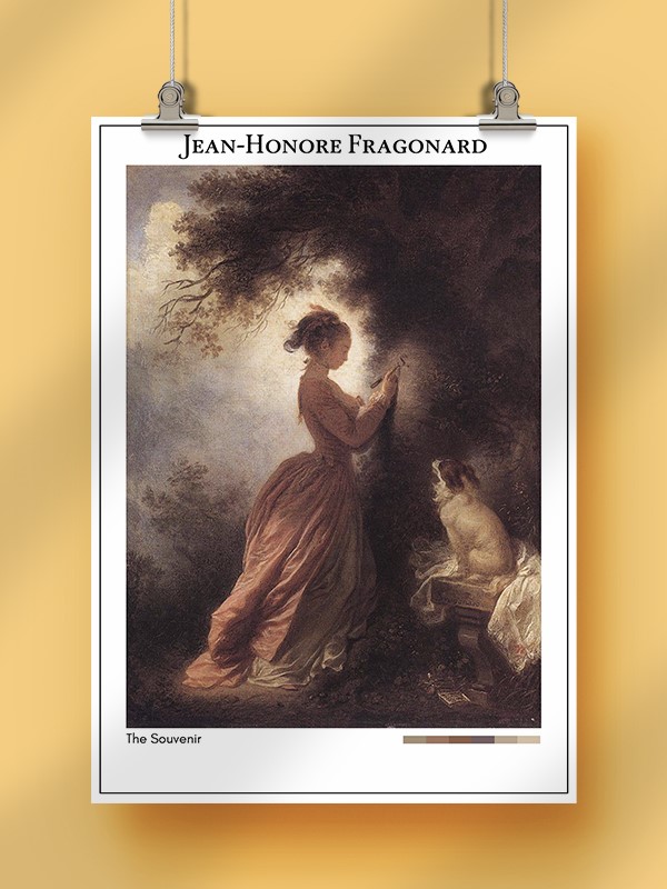 Jean-Honore Fragonard The Souvenir Poster