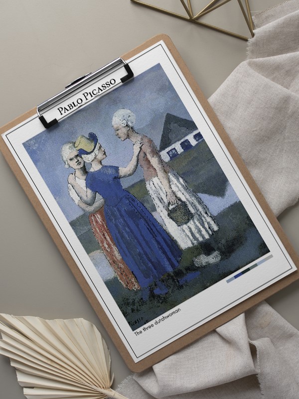 Pablo Picasso The three dutchwoman Poster