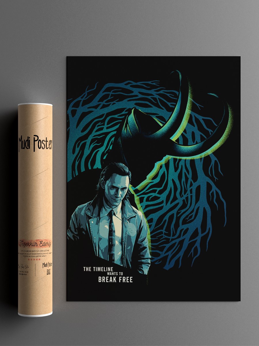 The Timeline Wants to Break Free Poster, Çerçevesiz Tv Film Poster