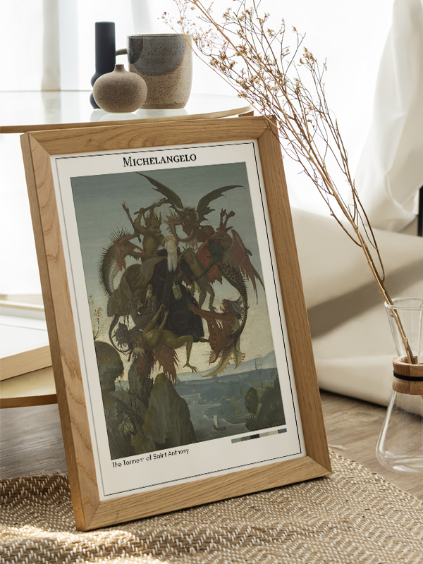 Michelangelo The Torment of Saint Anthony Poster