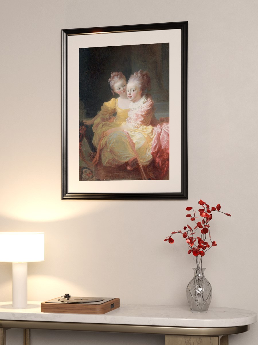 The Two Sisters Tablo Sanatsal Ünlü Ressam Poster Çerçevesiz Yüksek Kalite Poster