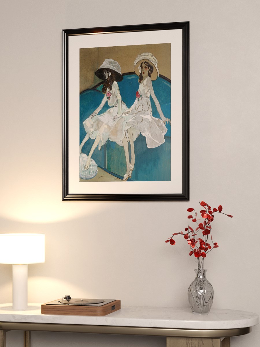 The Two Sisters Tablo Sanatsal Ünlü Ressam Poster Çerçevesiz Yüksek Kalite Poster