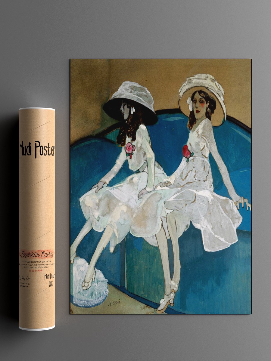 The Two Sisters Tablo Sanatsal Ünlü Ressam Poster Çerçevesiz Yüksek Kalite Poster