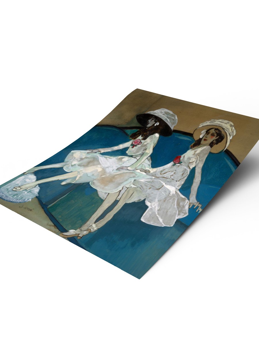 The Two Sisters Tablo Sanatsal Ünlü Ressam Poster Çerçevesiz Yüksek Kalite Poster