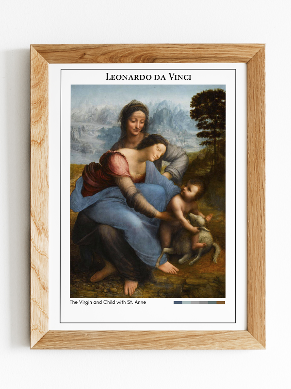 Leonardo da Vinci The Virgin and Child with St. Anne Poster
