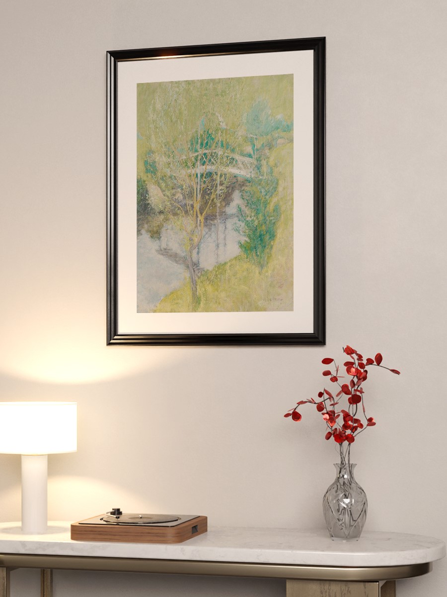 The White Bridge Tablo Sanatsal Ünlü Ressam Poster Çerçevesiz Yüksek Kalite Poster