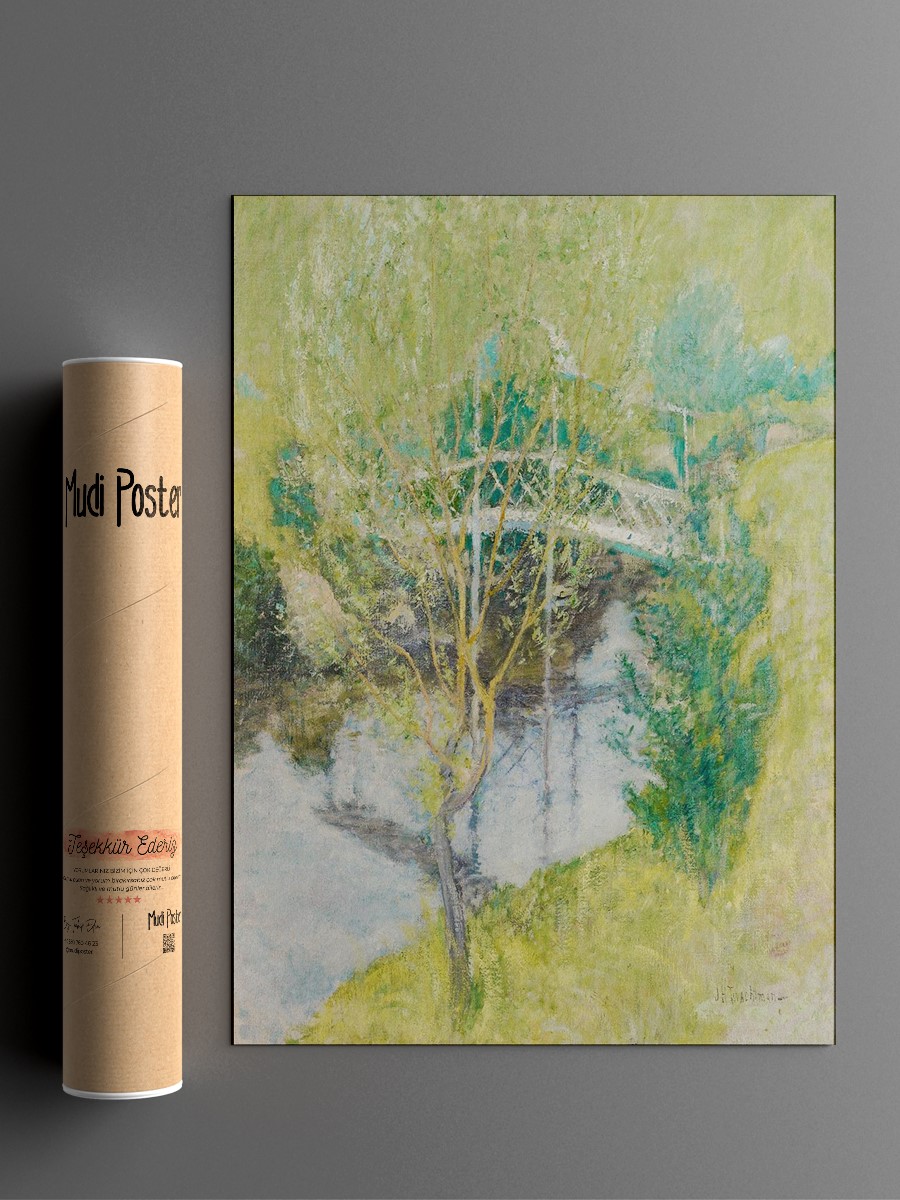 The White Bridge Tablo Sanatsal Ünlü Ressam Poster Çerçevesiz Yüksek Kalite Poster