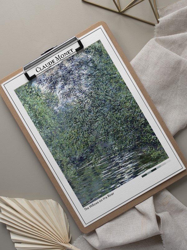 Claude Monet The Willows on the River Poster
