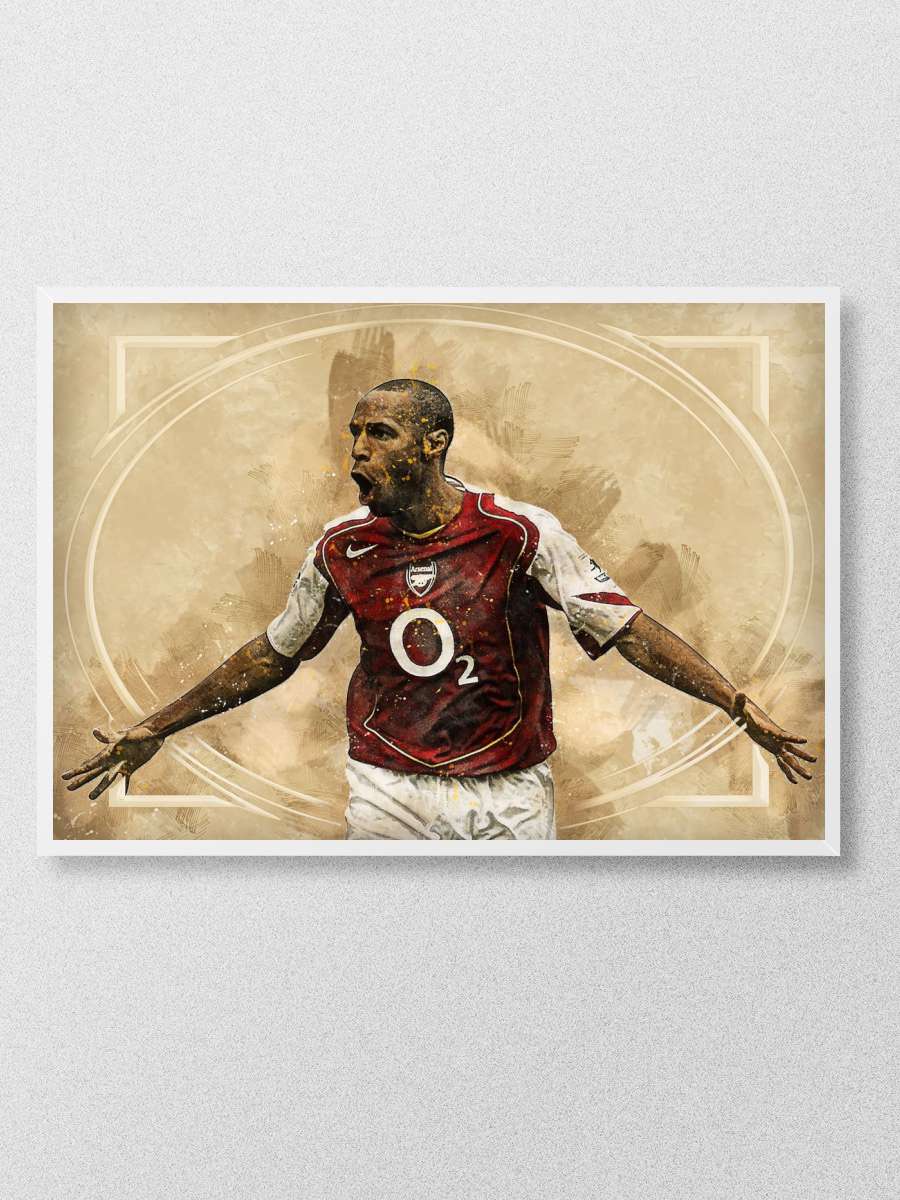 Thierry Henry Futbol Poster Çerçevesiz Yüksek Kalite Futbolcu Duvar Poster