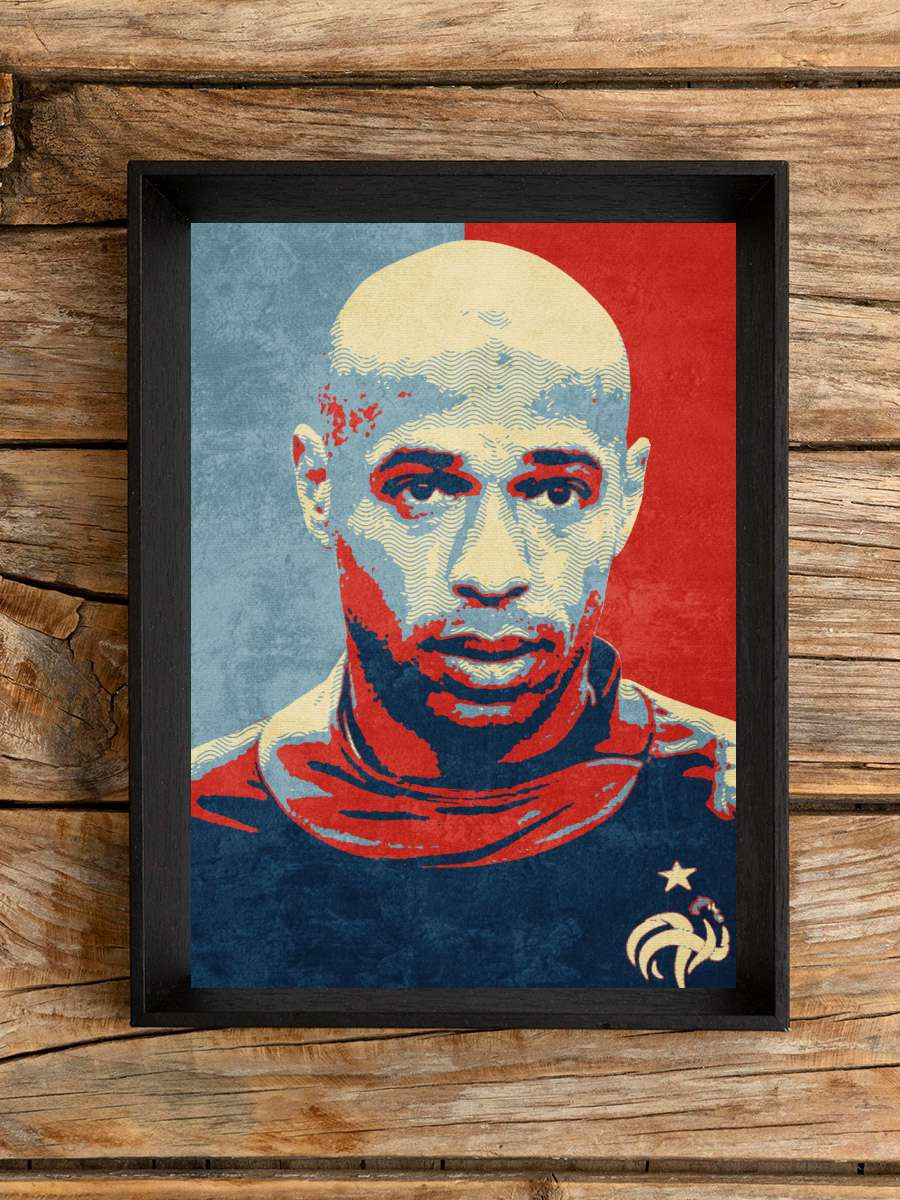 Thierry Henry Futbol Poster Çerçevesiz Yüksek Kalite Futbolcu Duvar Poster