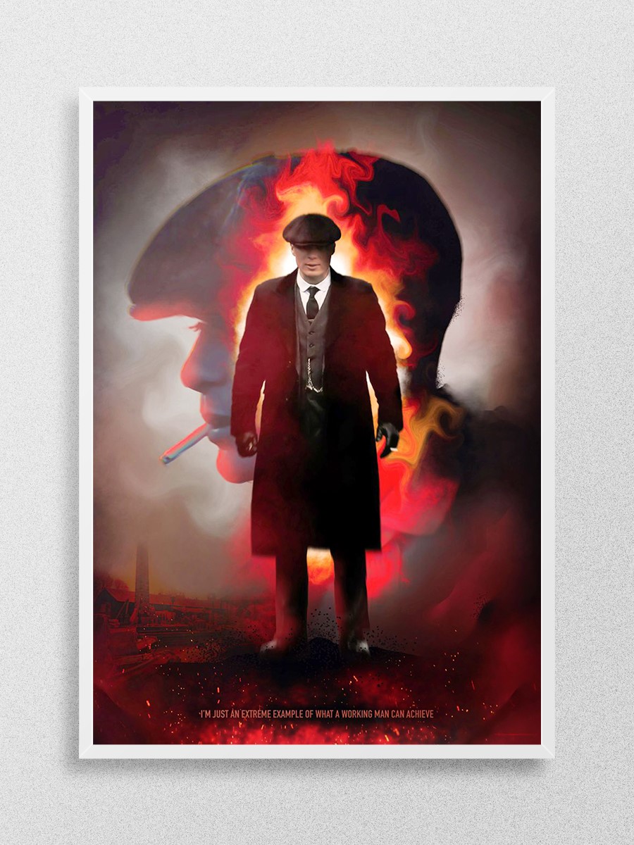 Thomas Shelby Working Man Poster, Çerçevesiz Tv Film Poster