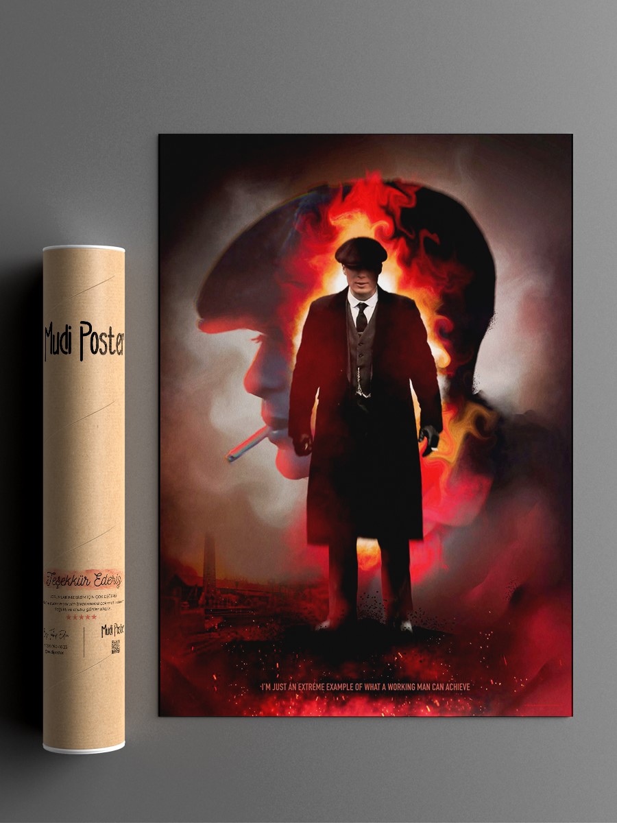 Thomas Shelby Working Man Poster, Çerçevesiz Tv Film Poster