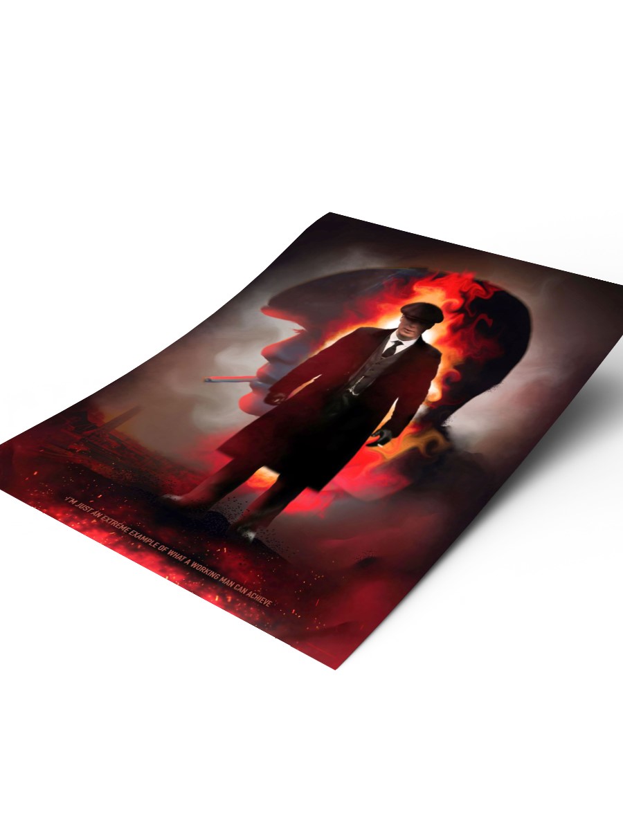 Thomas Shelby Working Man Poster, Çerçevesiz Tv Film Poster