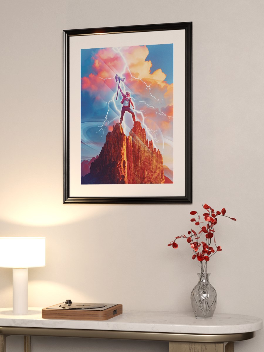Thor love and Thunder Poster, Çerçevesiz Tv Film Poster