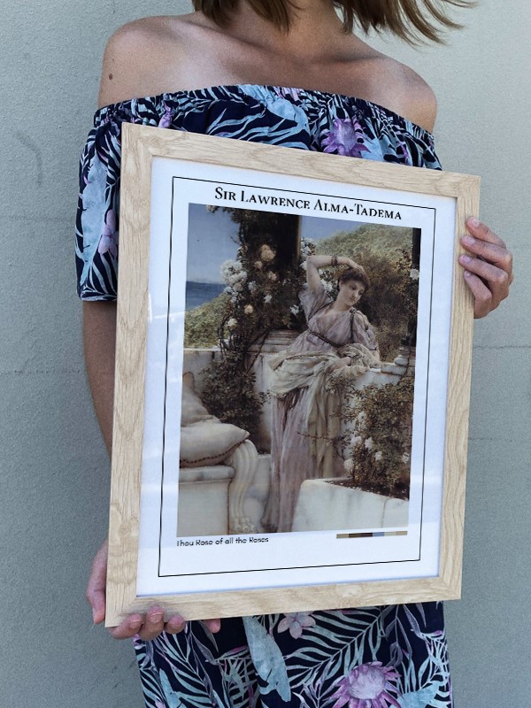 Sir Lawrence Alma-Tadema Thou Rose of all the Roses Poster