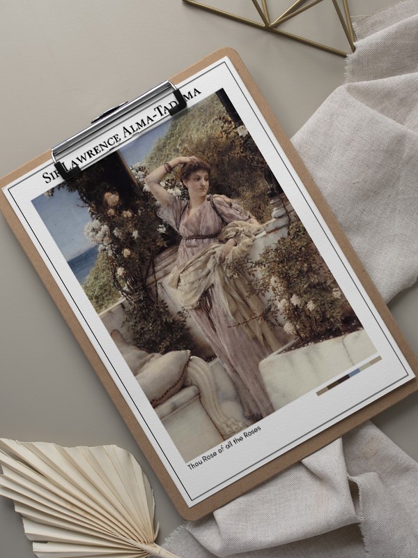 Sir Lawrence Alma-Tadema Thou Rose of all the Roses Poster