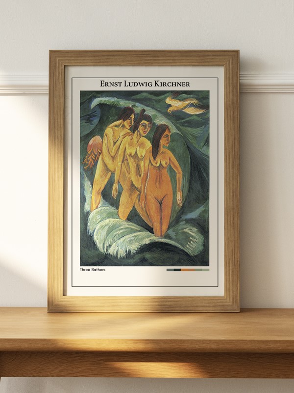 Ernst Ludwig Kirchner Three Bathers Poster - En İyi Fiyatlarla