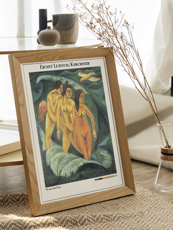 Ernst Ludwig Kirchner Three Bathers Poster