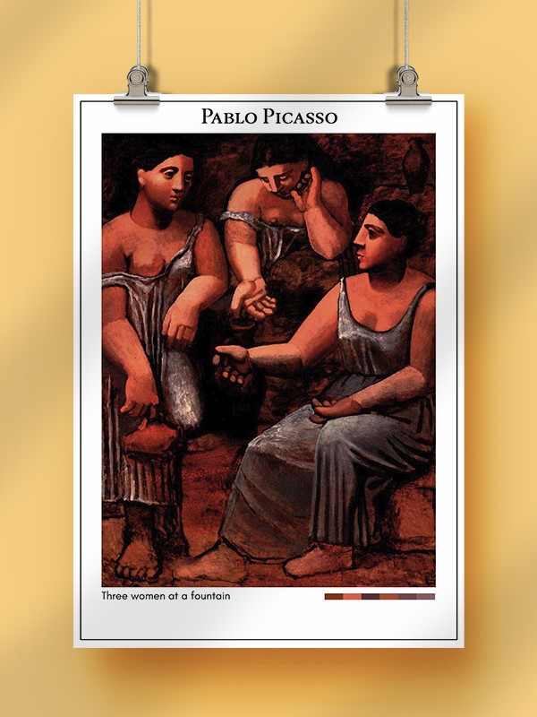 Pablo Picasso Three women at a fountain Poster
