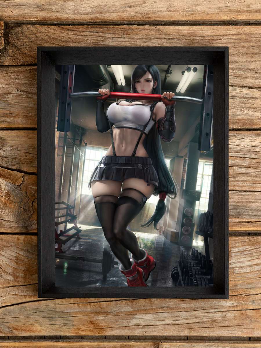 Tifa Pullup Anime Poster Çerçevesiz Yüksek Kalite Anime Duvar Poster