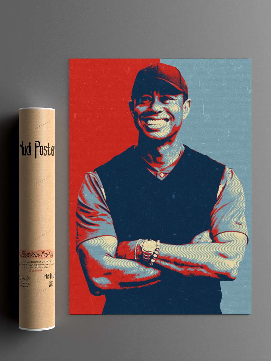 Tiger golf Futbol Poster Çerçevesiz Yüksek Kalite Futbolcu Duvar Poster