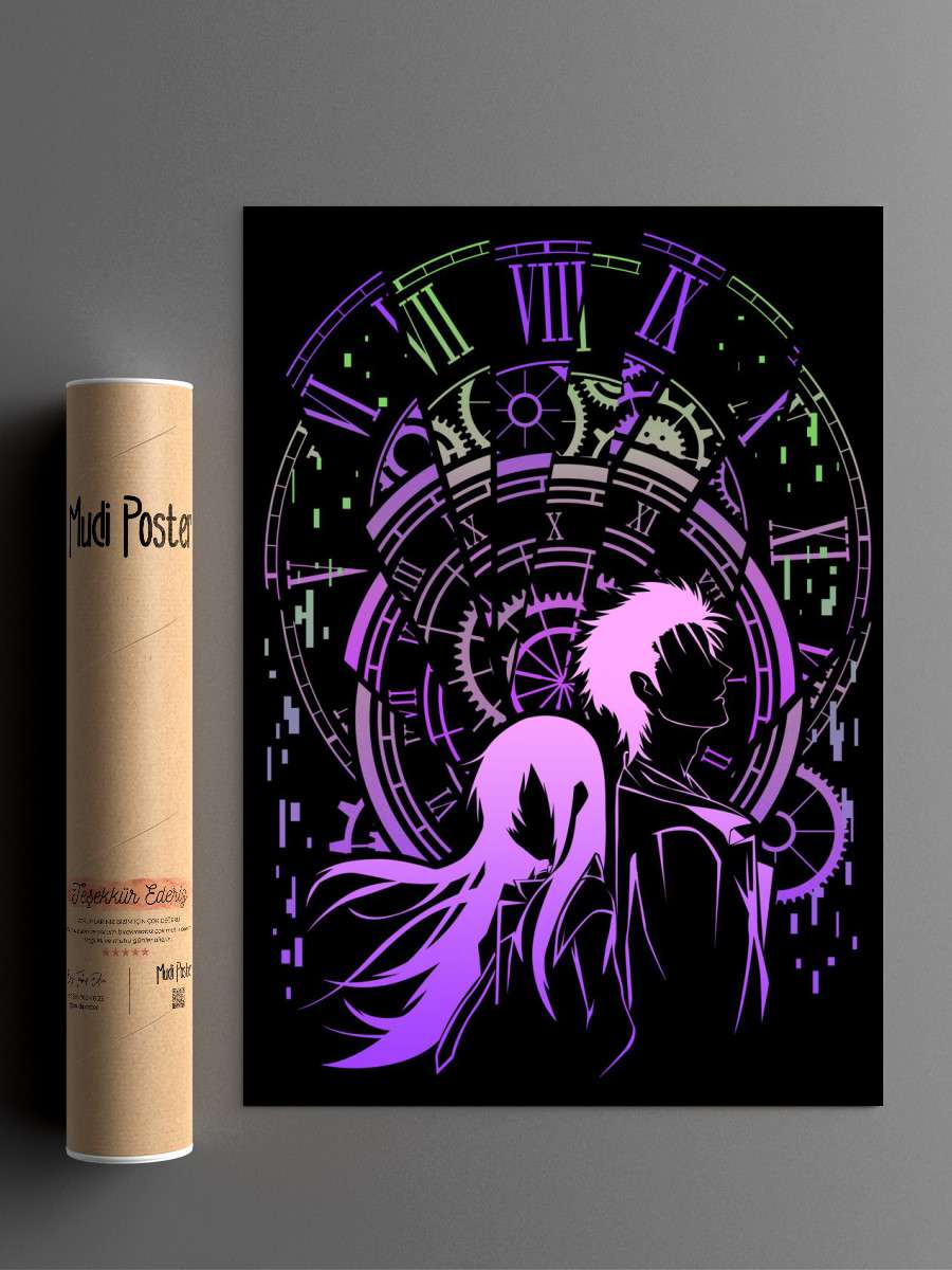 Time Broken Anime Poster Çerçevesiz Yüksek Kalite Anime Duvar Poster