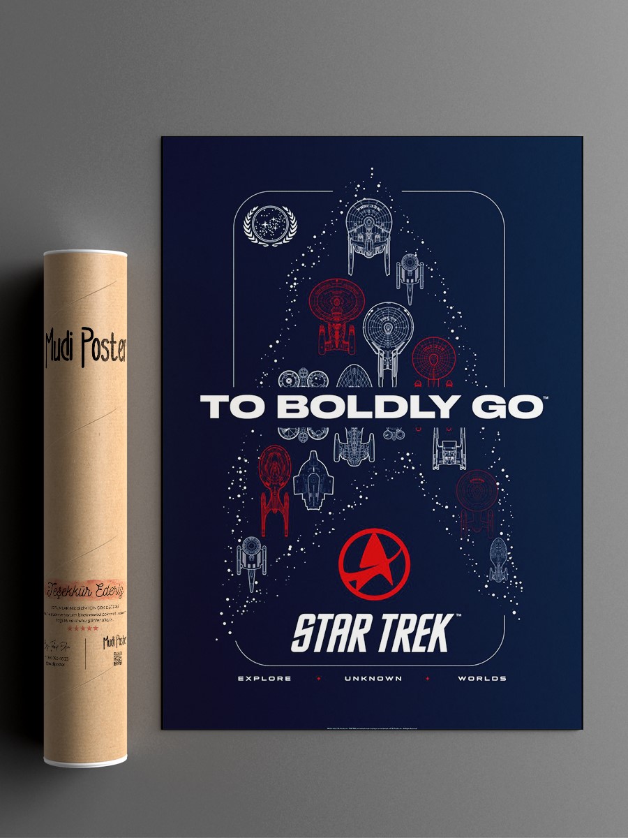To Boldly Go Poster, Çerçevesiz Tv Film Poster