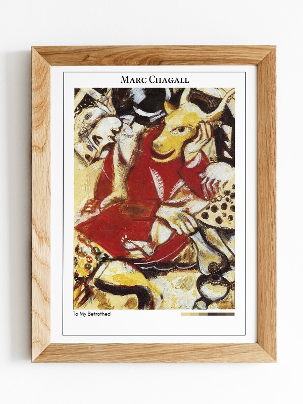 Marc Chagall To My Betrothed Poster