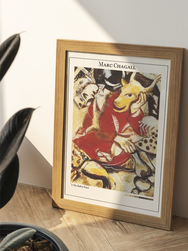Marc Chagall To My Betrothed Poster