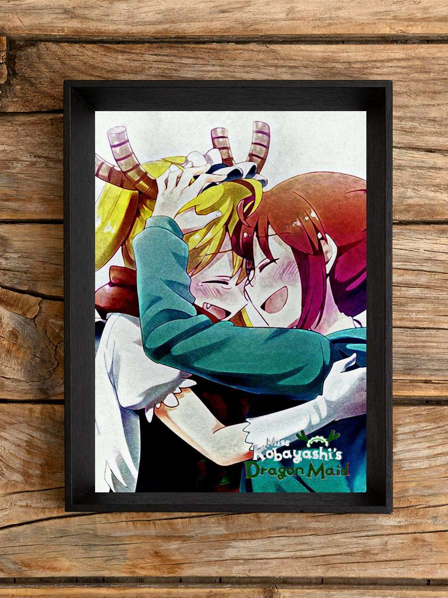 tohru with kobayashi Anime Poster Çerçevesiz Yüksek Kalite Anime Duvar Poster