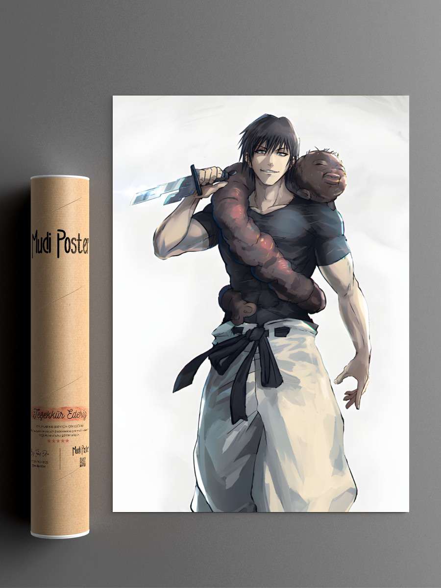 Toji Fushiguro Jujutsu Anime Poster Çerçevesiz Yüksek Kalite Anime Duvar Poster